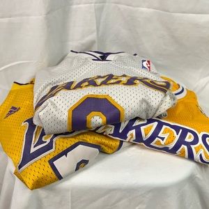 3 Adidas Lakers Jerseys - Used